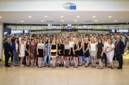 Młodzi laureaci w Parlamencie Europejskim