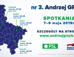 dr Andrzej Grzyb – spotkania 7-9 maja 2019r.