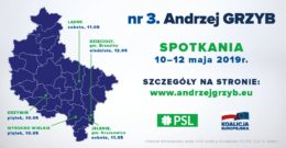 dr Andrzej Grzyb – spotkania 10 -12 maja 2019r.